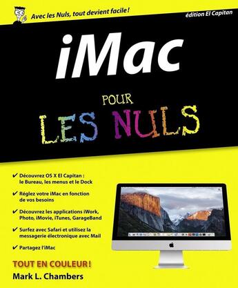 Couverture du livre « IMac pour les nuls ; édition El Capitan » de Mark L. Chambers aux éditions First Interactive