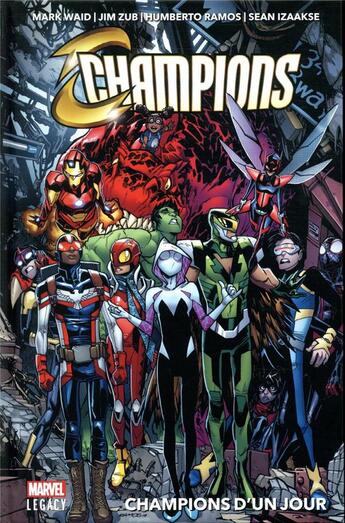 Couverture du livre « Champions t.1 ; champions d'un jour » de Mark Waid et Jim Zub et Humberto Ramos et Sean Izaakse aux éditions Panini