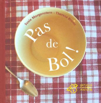 Couverture du livre « Pas de bol ! » de Morgenstern aux éditions Thierry Magnier