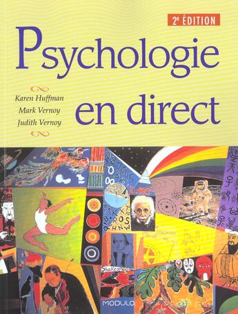 Couverture du livre « Psychologie En Direct » de Karen Huffman et Judith Vernoy et Mark Vernoy aux éditions Modulo