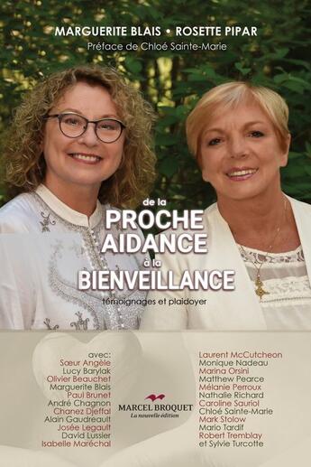 Couverture du livre « De la proche aidance a la bienveillance » de Marguerite Blais aux éditions Les Editions Crescendo!