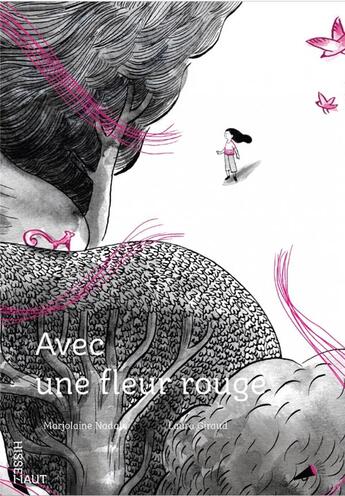 Couverture du livre « Avec une fleur rouge » de Laura Giraud et Marjolaine Nadal aux éditions Voce Verso