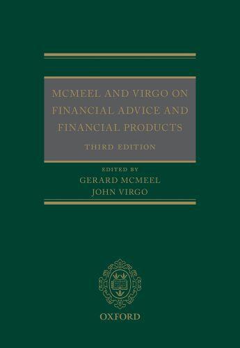 Couverture du livre « McMeel and Virgo On Financial Advice and Financial Products » de Gerard Mcmeel aux éditions Oup Oxford