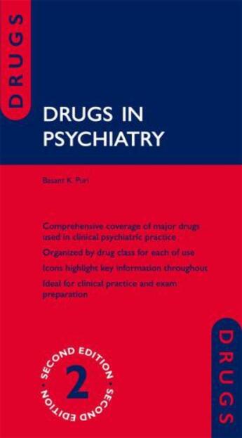 Couverture du livre « Drugs in Psychiatry » de Puri Basant K aux éditions Oup Oxford