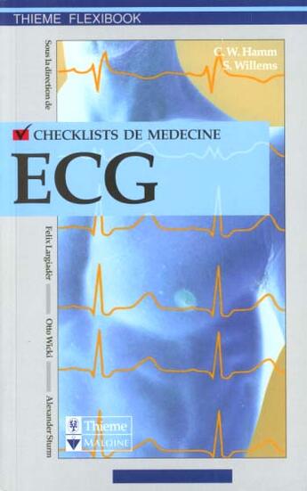 Couverture du livre « Checklists ; checklists ecg » de Christian Hamm et Stephen Willems aux éditions Vigot