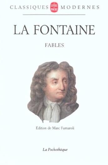 Couverture du livre « Fable » de Jean De La Fontaine aux éditions Le Livre De Poche