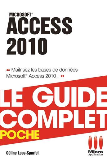 Couverture du livre « Access 2010 » de Sparfel-C aux éditions Ma