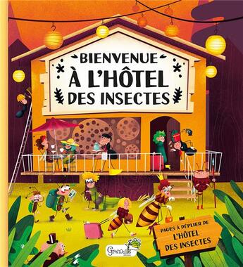 Couverture du livre « Bienvenue à l'hôtel des insectes » de Helena Harastova et Tomas Pernicky et Petra Bartikova et Marketa Novakova aux éditions Grenouille