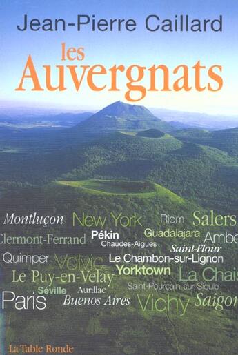 Couverture du livre « Les auvergnats » de Jean-Pierre Caillard aux éditions Table Ronde