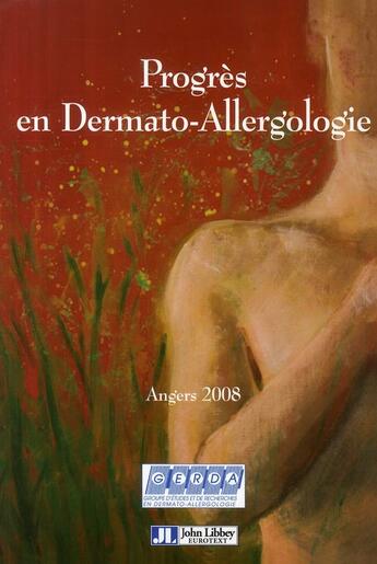 Couverture du livre « Progrès en dermato-allergologie : Angers 2008 » de Avenel-Audran Martine aux éditions John Libbey