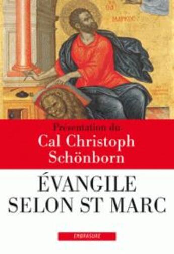 Couverture du livre « Evangile selon Saint Marc » de  aux éditions Embrasure