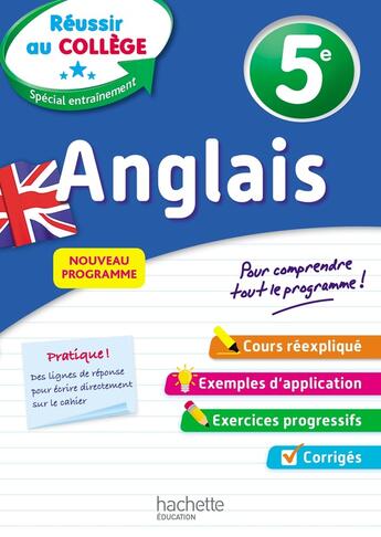 Couverture du livre « Reussir au college anglais 5e » de Andre Michoux aux éditions Hachette Education