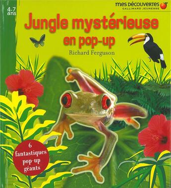 Couverture du livre « Jungle mystérieuse en pop-up » de Richard Ferguson aux éditions Gallimard-jeunesse