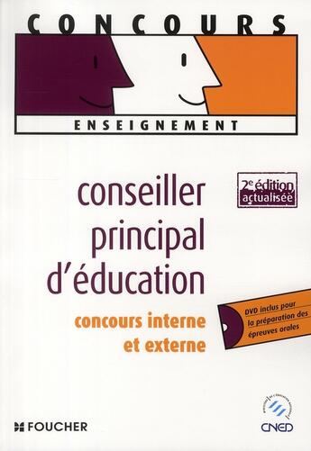 Couverture du livre « Consiller principal d'éducation (2e édition) » de Dubois aux éditions Foucher