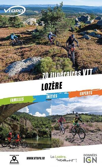 Couverture du livre « Lozère ; 70 itinéraires VTT » de J.M. Brancart aux éditions Vtopo