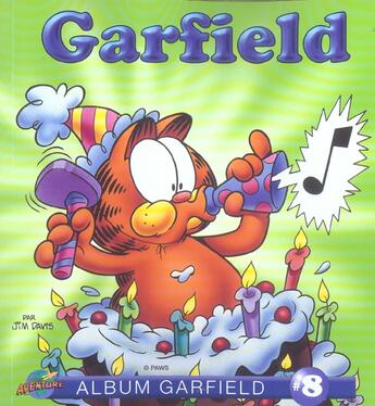 Couverture du livre « Garfield t.8 » de Jim Davis aux éditions Presses Aventure