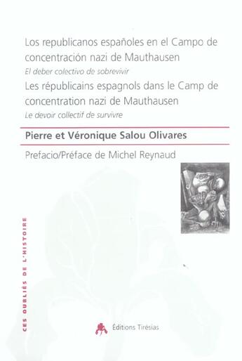 Couverture du livre « Republ.esp.au camp nazi de mauthausen » de Salou aux éditions Tiresias