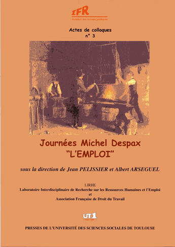 Couverture du livre « Journée Michel Despax 