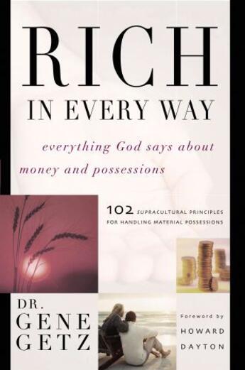 Couverture du livre « Rich in Every Way » de Getz Gene aux éditions Howard Books