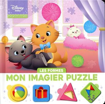 Couverture du livre « Disney baby - mes premiers pas - imagier puzzle - les formes » de  aux éditions Disney Hachette