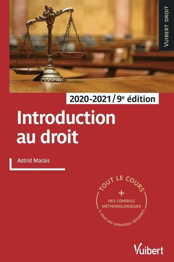 Couverture du livre « Introduction au droit (édition 2020/2021) » de Astrid Marais aux éditions Vuibert