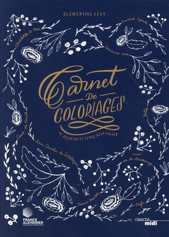 Couverture du livre « Carnet de coloriages » de Clementine Levy aux éditions Cherche Midi