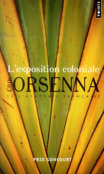 Couverture du livre « L'exposition coloniale » de Erik Orsenna aux éditions Points