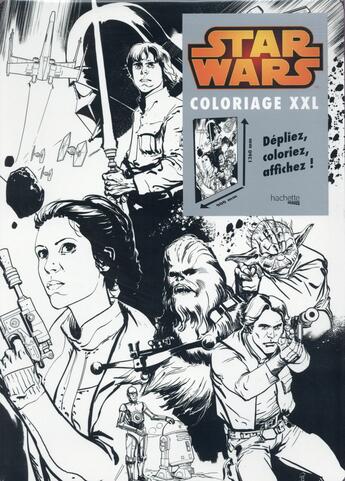 Couverture du livre « Art-thérapie ; coloriages xxl Star Wars ; Rebellion » de Nicolas Beaujouan aux éditions Hachette Pratique