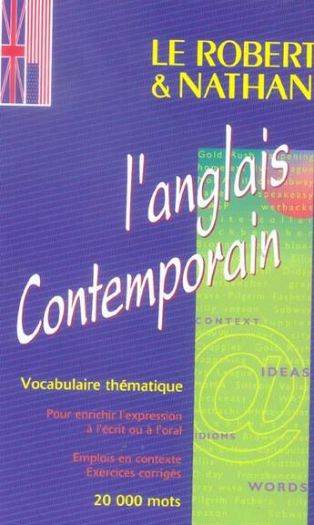 Couverture du livre « Rob & nath anglais contemporai » de Fontane/Fromonot aux éditions Nathan