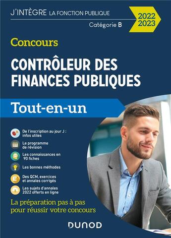 Couverture du livre « Concours contrôleur des finances publiques ; tout-en-un (édition 2022/2023) » de Jean-Francois Bocquillon et Marie-Virginie Speller et Frantz Badufle et Pierre Beck et Anne-Marie Vallejo-Bouvier aux éditions Dunod