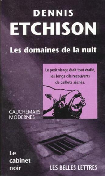 Couverture du livre « Les domaines de la nuit » de Dennis Etchison aux éditions Manitoba