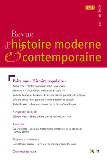 Couverture du livre « Rhmec 67-2 » de  aux éditions Belin