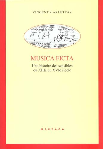 Couverture du livre « Musica ficta » de Arlettaz V aux éditions Mardaga Pierre