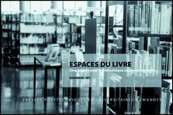 Couverture du livre « Espaces du livre » de Emmanuel Rey aux éditions Ppur