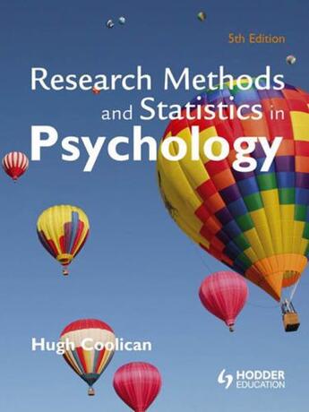 Couverture du livre « Research Methods and Statistics in Psychology Fifth Edition » de Coolican Hugh aux éditions Hodder Education Digital