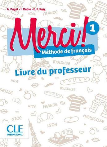 Couverture du livre « METHODE MERCI ; niveau 1 ; livre du professeur » de  aux éditions Cle International