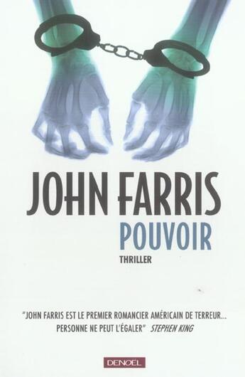 Couverture du livre « Pouvoir » de John Farris aux éditions Denoel