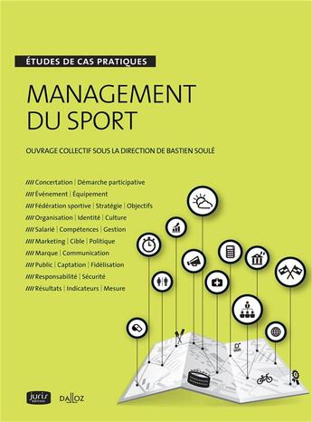 Couverture du livre « Management du sport en pratique ; études de cas : droit, gestion, marketing, stratégie » de  aux éditions Juris Editions