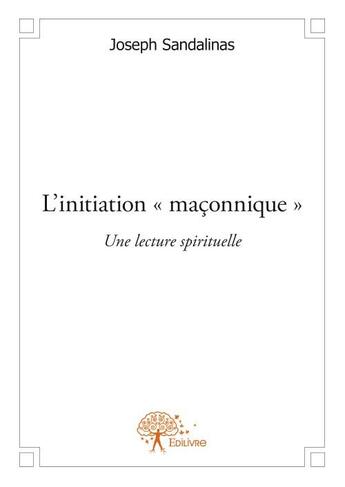 Couverture du livre « L'initiation 