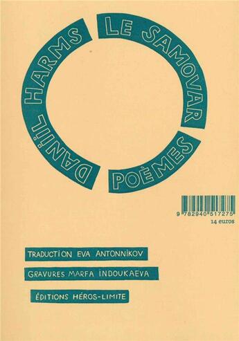 Couverture du livre « Le Samovar » de Daniil Ivanovic Harms aux éditions Heros Limite