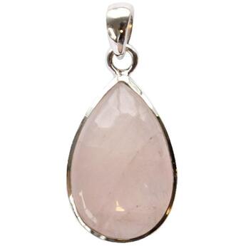 Couverture du livre « Pendentif avec carte quartz rose argent - tranche 2,5 a 3 cm » de  aux éditions Dg-exodif