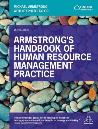 Couverture du livre « ARMSTRONG''S HANDBOOK OF HUMAN RESOURCE MANAGEMENT PRACTICE - 15TH EDITION » de Michael Armstrong et Stephen Taylor aux éditions Kogan Page