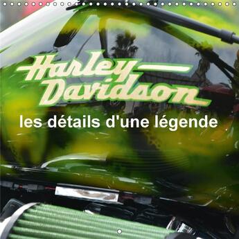 Couverture du livre « Harley davidson les details d une legende calendrier mural 2 - gros plans sur les harleys pou » de Bartruff T aux éditions Calvendo