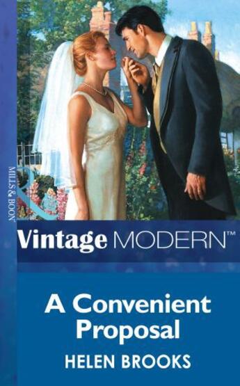 Couverture du livre « A Convenient Proposal (Mills & Boon Modern) (Marry Me? - Book 2) » de Helen Brooks aux éditions Mills & Boon Series