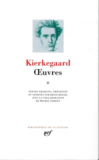 Couverture du livre « Oeuvres Tome 2 » de SØRen Kierkegaard aux éditions Gallimard