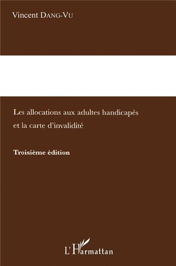 Couverture du livre « Indemnisation (3e édition) » de Vincent Dang Vu aux éditions L'harmattan