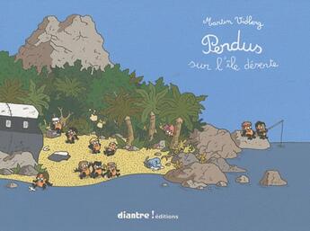 Couverture du livre « Perdus sur l'île déserte » de Martin Vidberg aux éditions Diantre