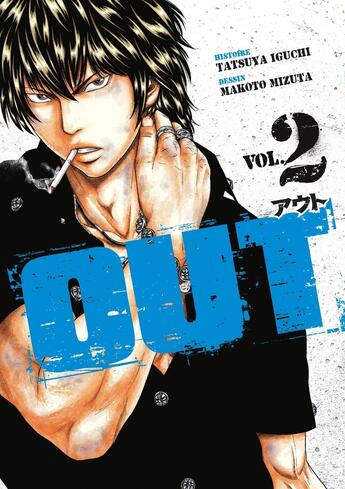 Couverture du livre « OUT Tome 2 » de Tatsuya Iguchi et Makoto Mizuta aux éditions Meian