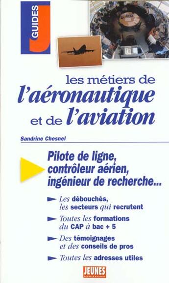 Couverture du livre « Les metiers de l'aeronautique et de l'aviation » de Sandrine Chesnel aux éditions Studyrama