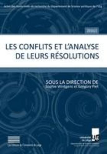 Couverture du livre « Les conflits et l'analyse de leurs résolutions » de  aux éditions Pulg